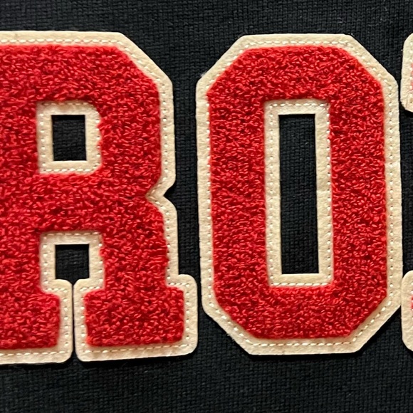 Kappa Robe Giovani Sea Cardigan jet black Embroidered felt patches XL NWT - Picture 6 of 10